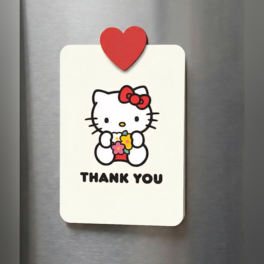 Sanrio Hello Kitty Thank You Card Set Box - Red/Yellow Or Blue/Pink, NIB - Picture 2 of 7